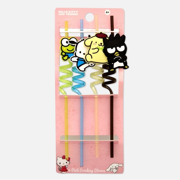 Sanrio Other - Hello Kitty and Friends Spiral Drinking Straws